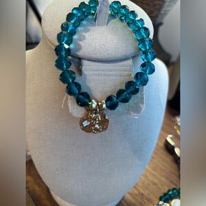 Lilly Pulitzer Green Beaded Bracelet